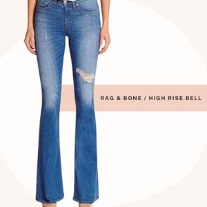 Rag & Bone High Rise Bell Kilbowie Jeans
